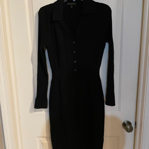 Banana Republic size medium black sweater dress - Picture 1 of 4
